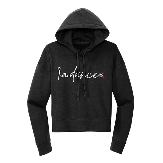 LA Dance Handwritten Cropped Hoodie