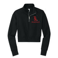 LA Dance (Old English) Cropped 1/4 Zip Fleece
