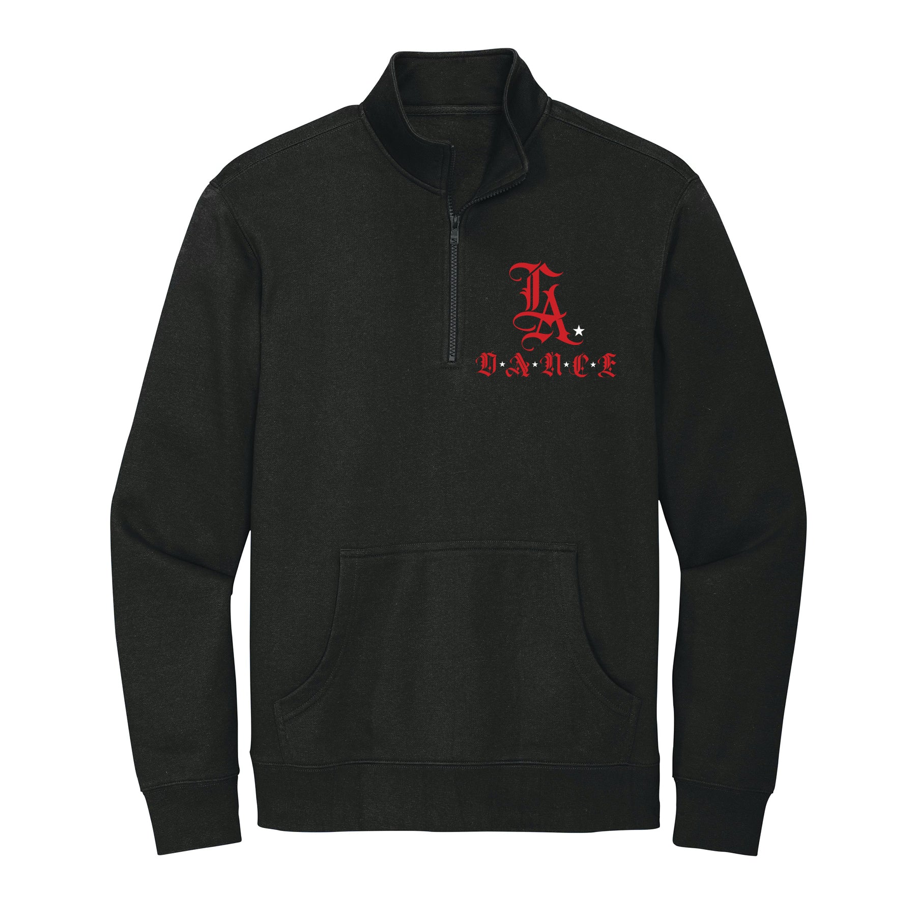 LA Dance (Old English) Cropped 1/4 Zip Fleece