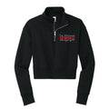 LA Dance Outline Repeat Cropped 1/4 Zip Fleece