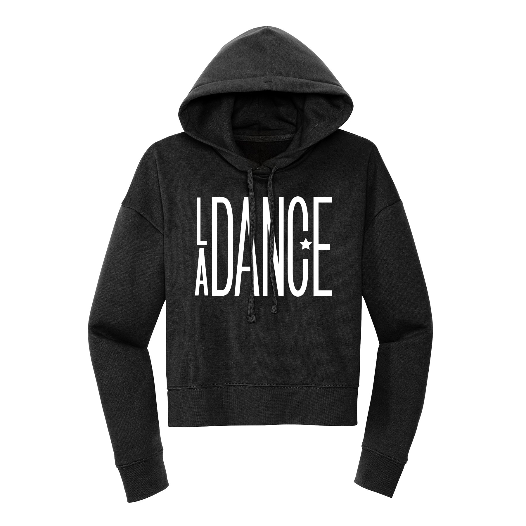 LA Dance Skinny Letter  Cropped Hoodie