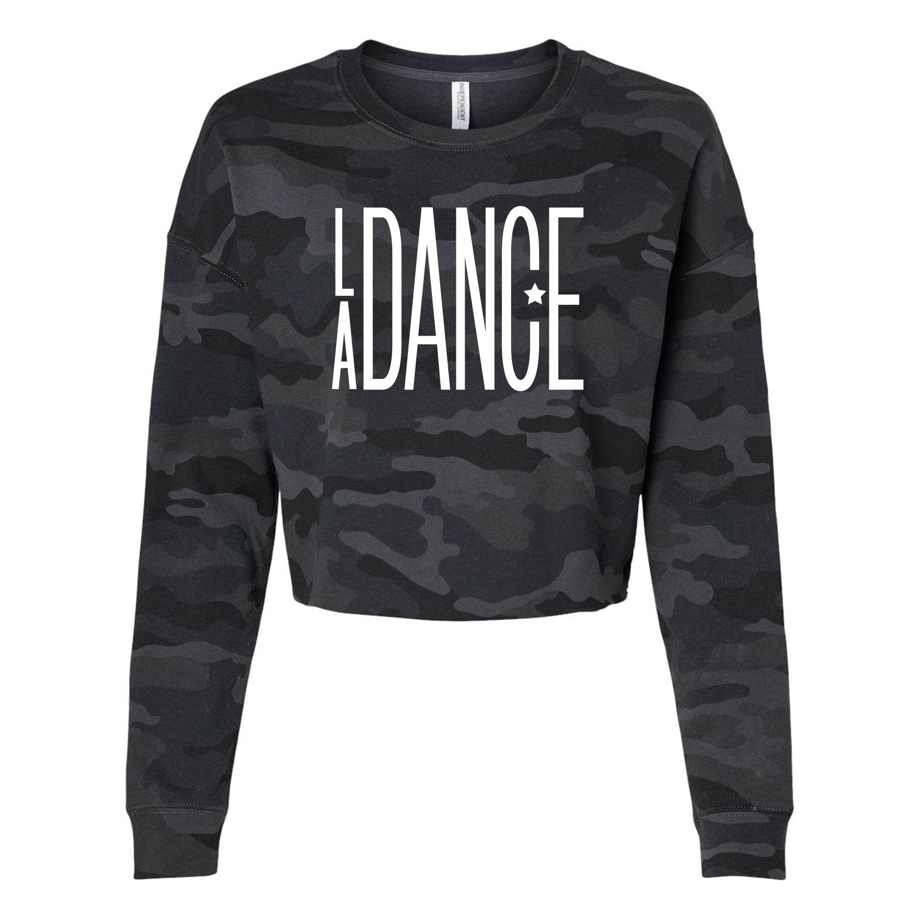 LA Dance Skinny Letter Cropped Crewneck Sweatshirt