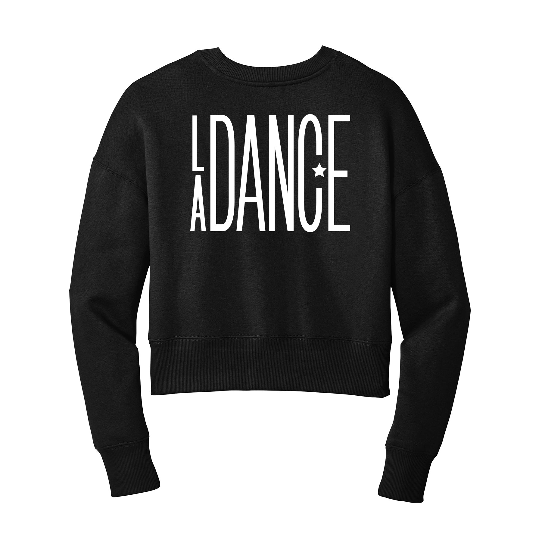 LA Dance Skinny Letter Cropped Crewneck Sweatshirt