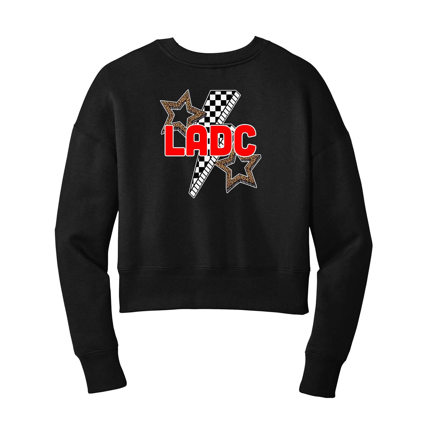 LADC Bolt Cropped Crewneck Sweatshirt