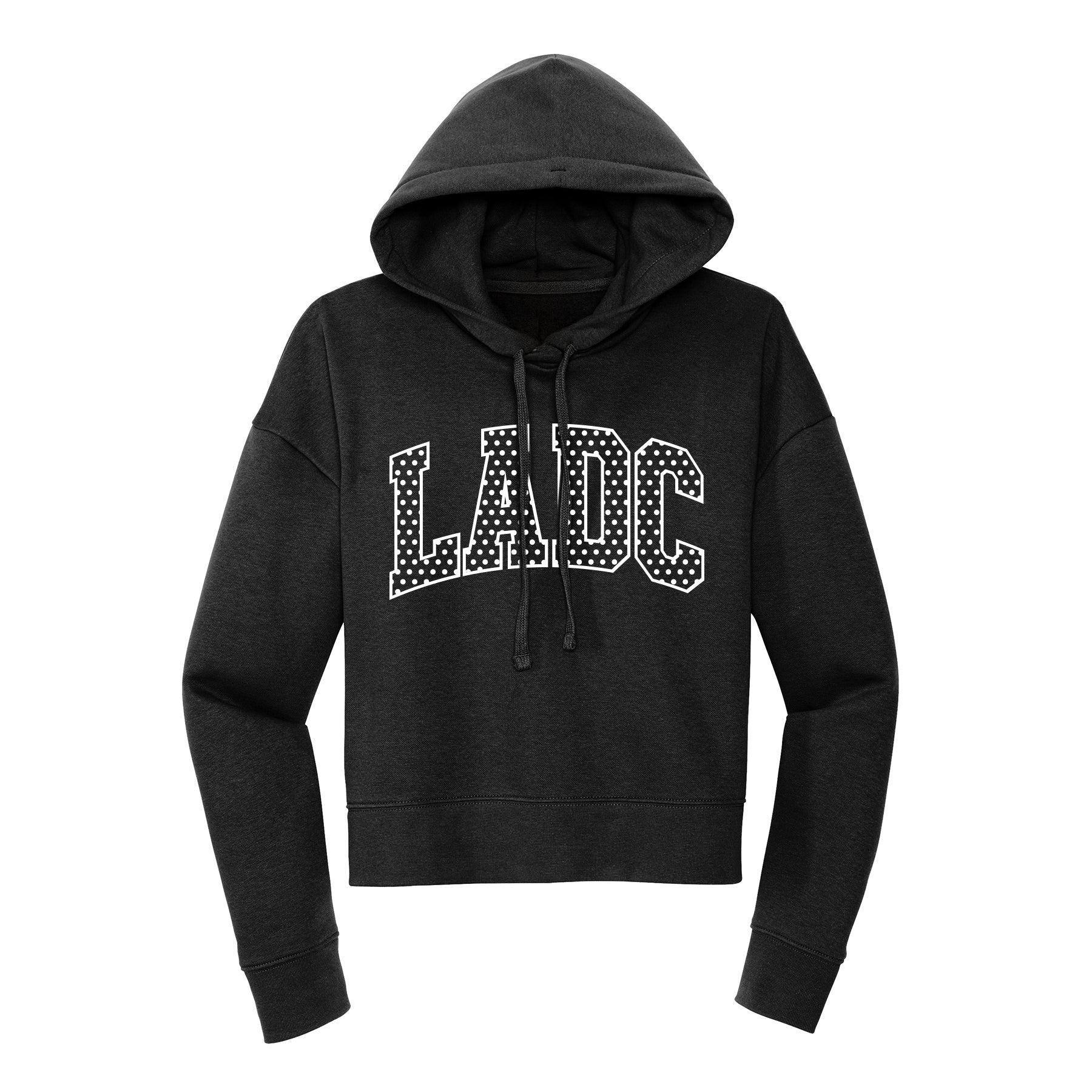 LADC Polka Dot Cropped Hoodie