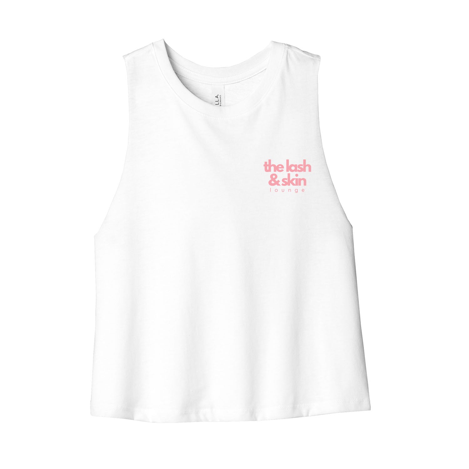 The Lash and Skin Lounge Stacked Cropped Racerback Tank