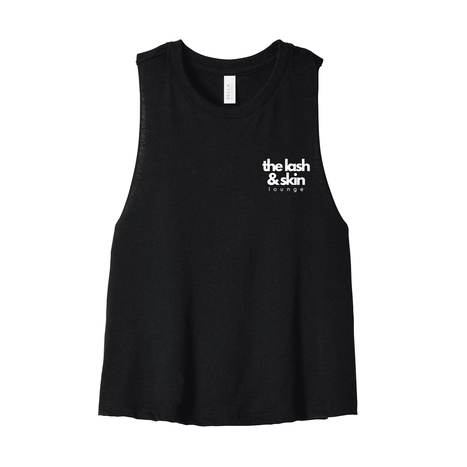 The Lash and Skin Lounge Stacked Cropped Racerback Tank