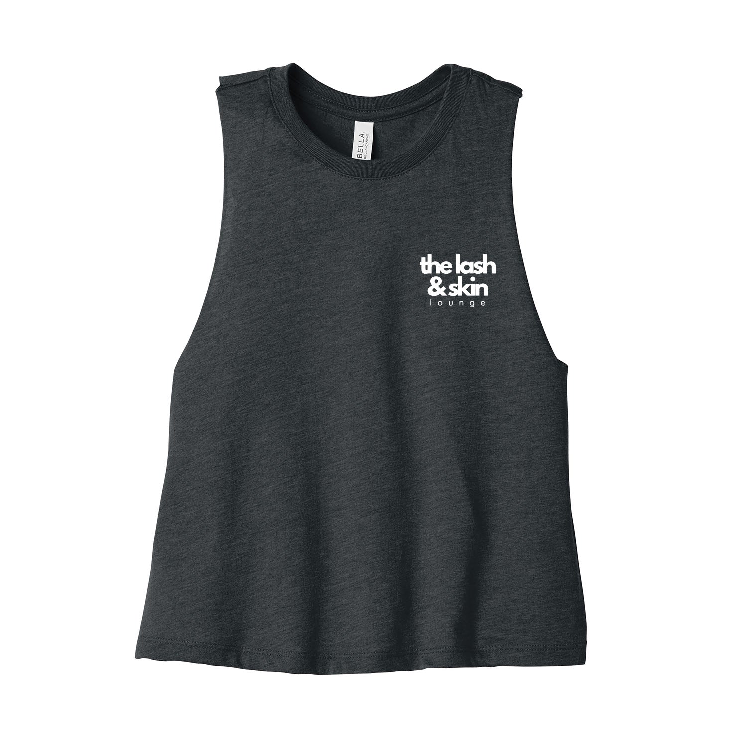 The Lash and Skin Lounge Stacked Cropped Racerback Tank