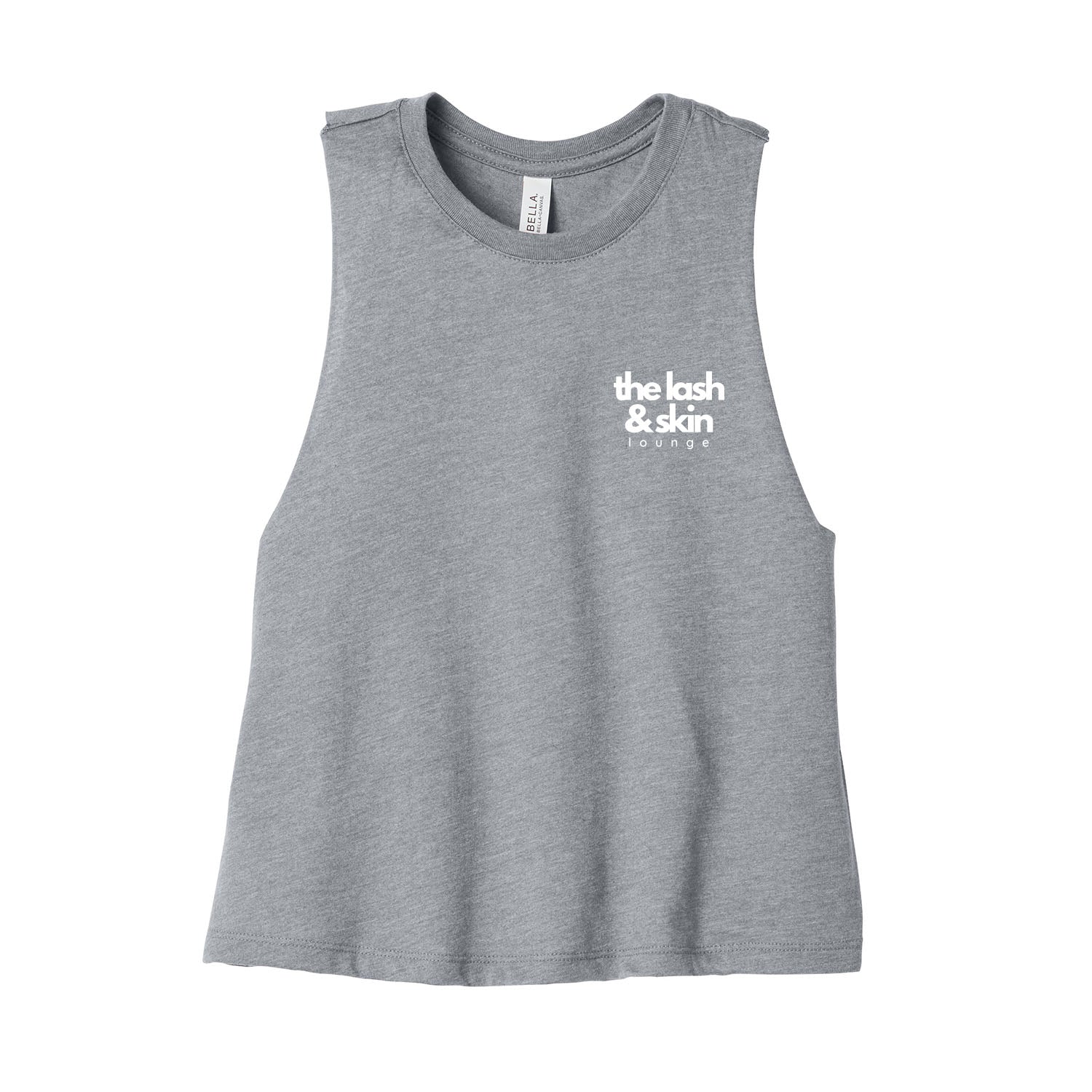 The Lash and Skin Lounge Stacked Cropped Racerback Tank