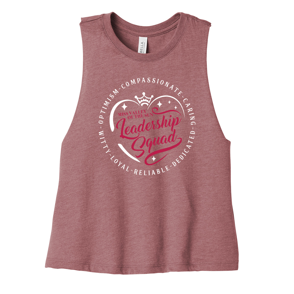 MVOTS Leadership Cropped Racerback Tank