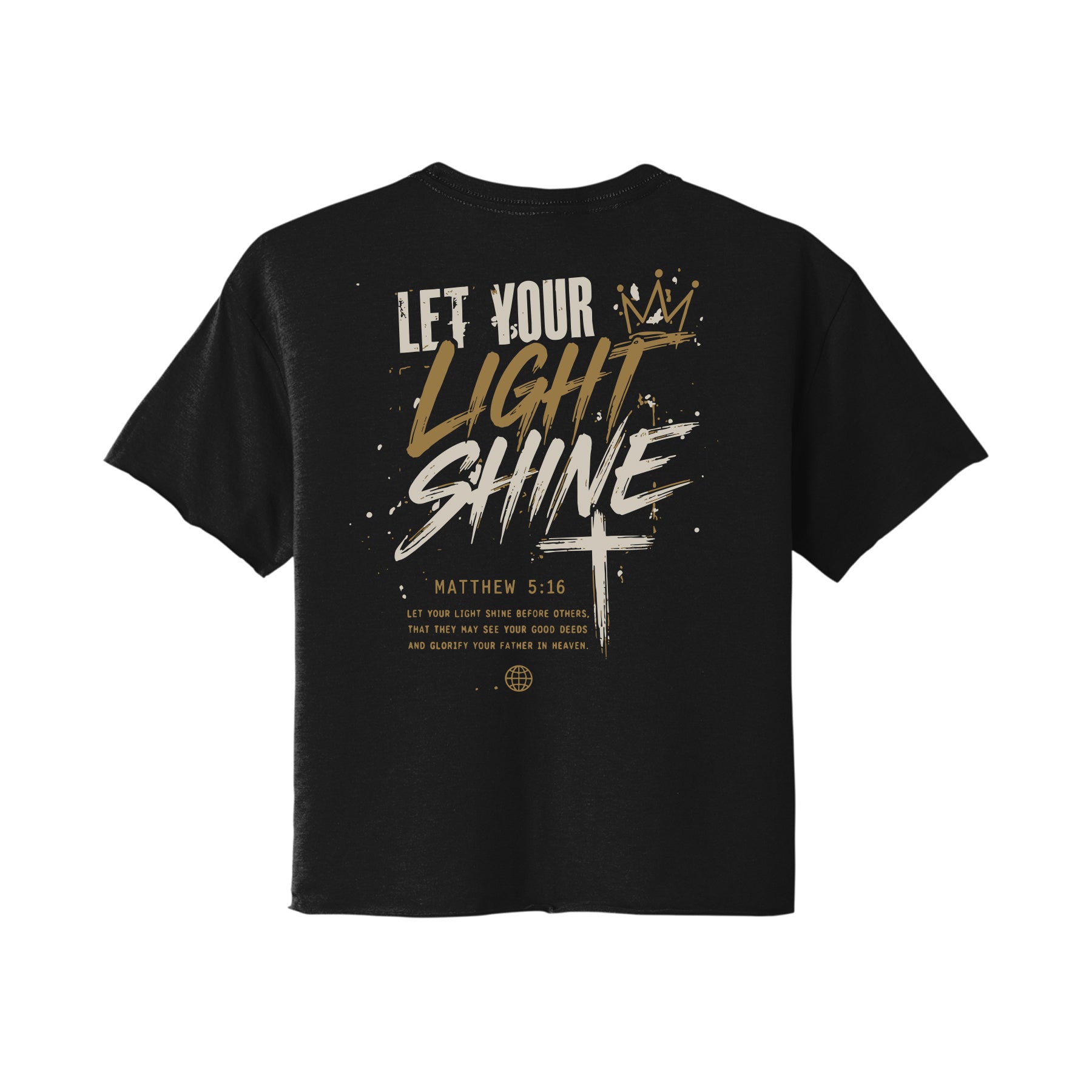 Let Your  Light Shine Students Cropped Tee