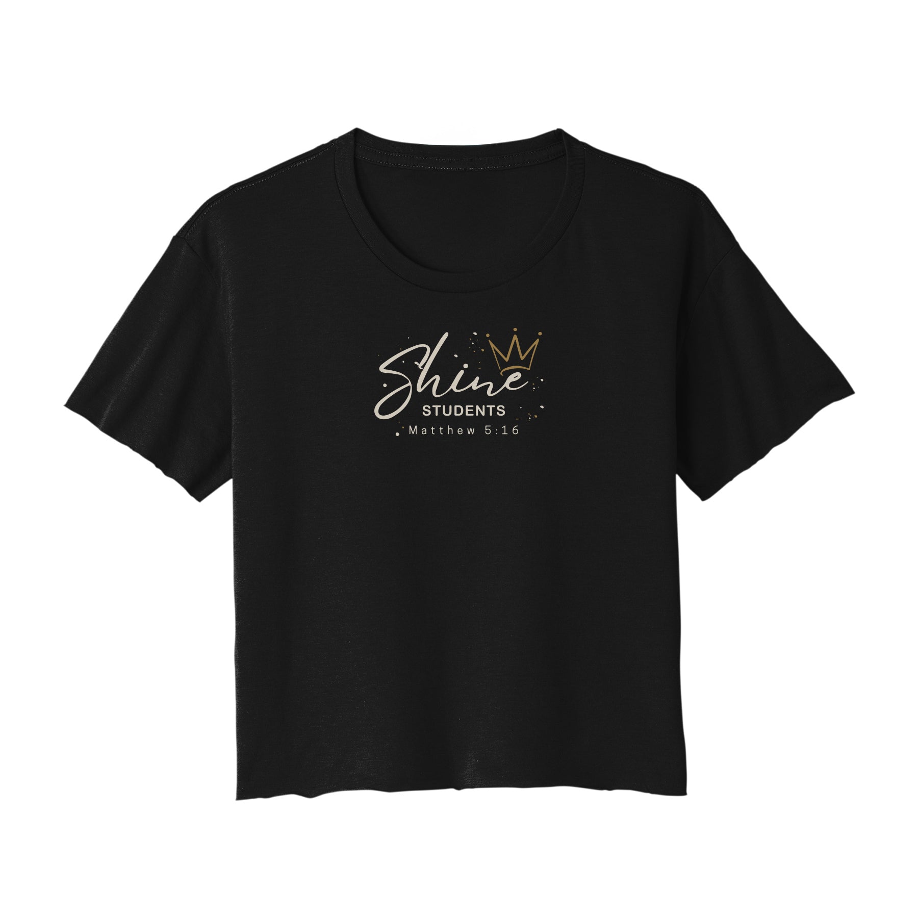 Let Your  Light Shine Students Cropped Tee