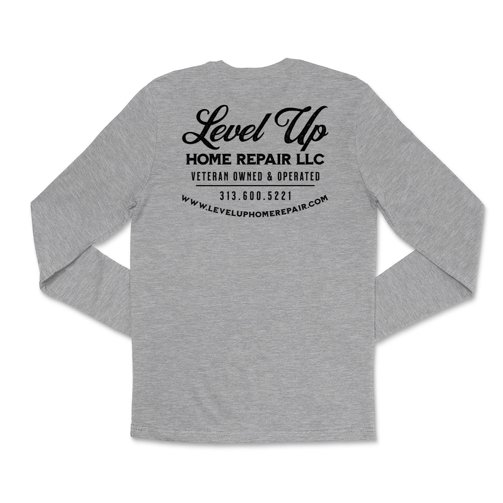 Level Up Home Repair Unisex Long Sleeve Tee