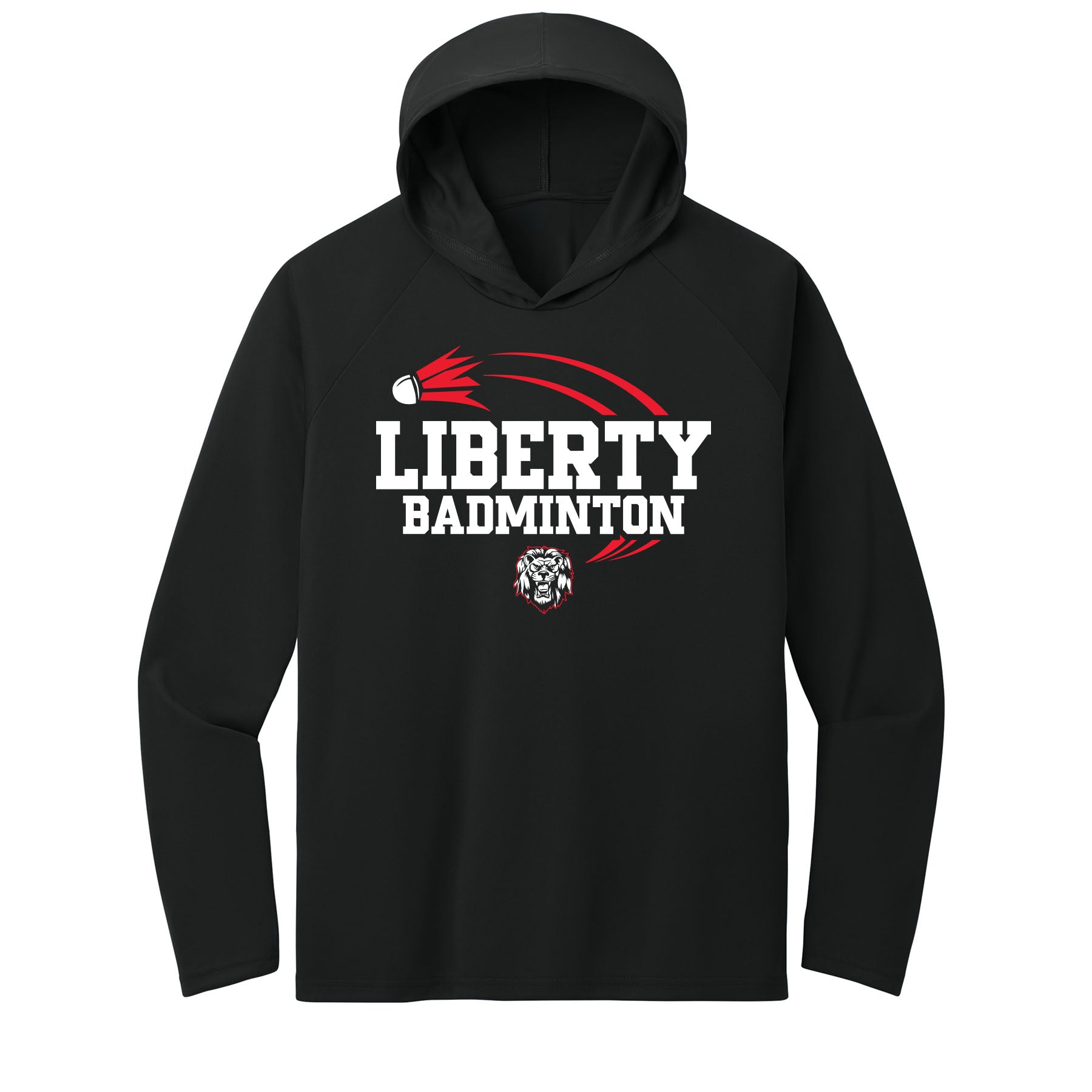 Liberty Badminton Performance Hooded Long Sleeve Tee