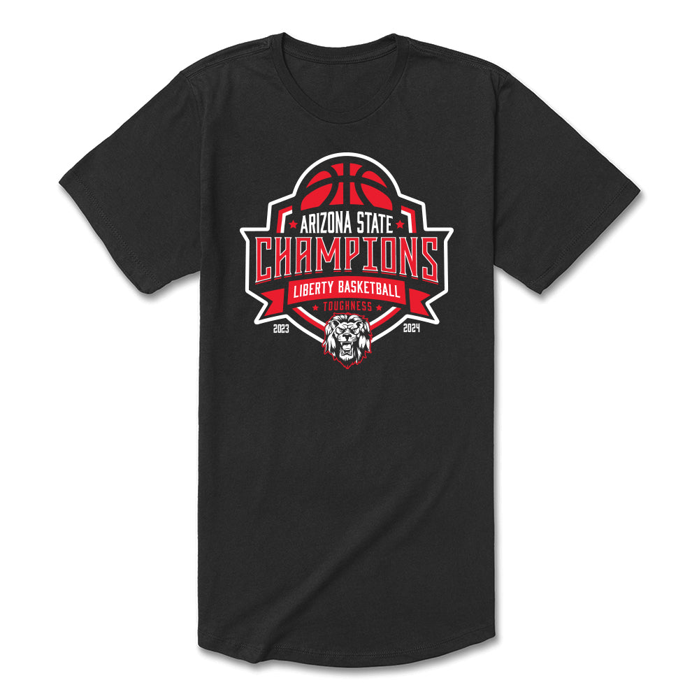 Liberty Basketball State Champions Big and Tall Tee