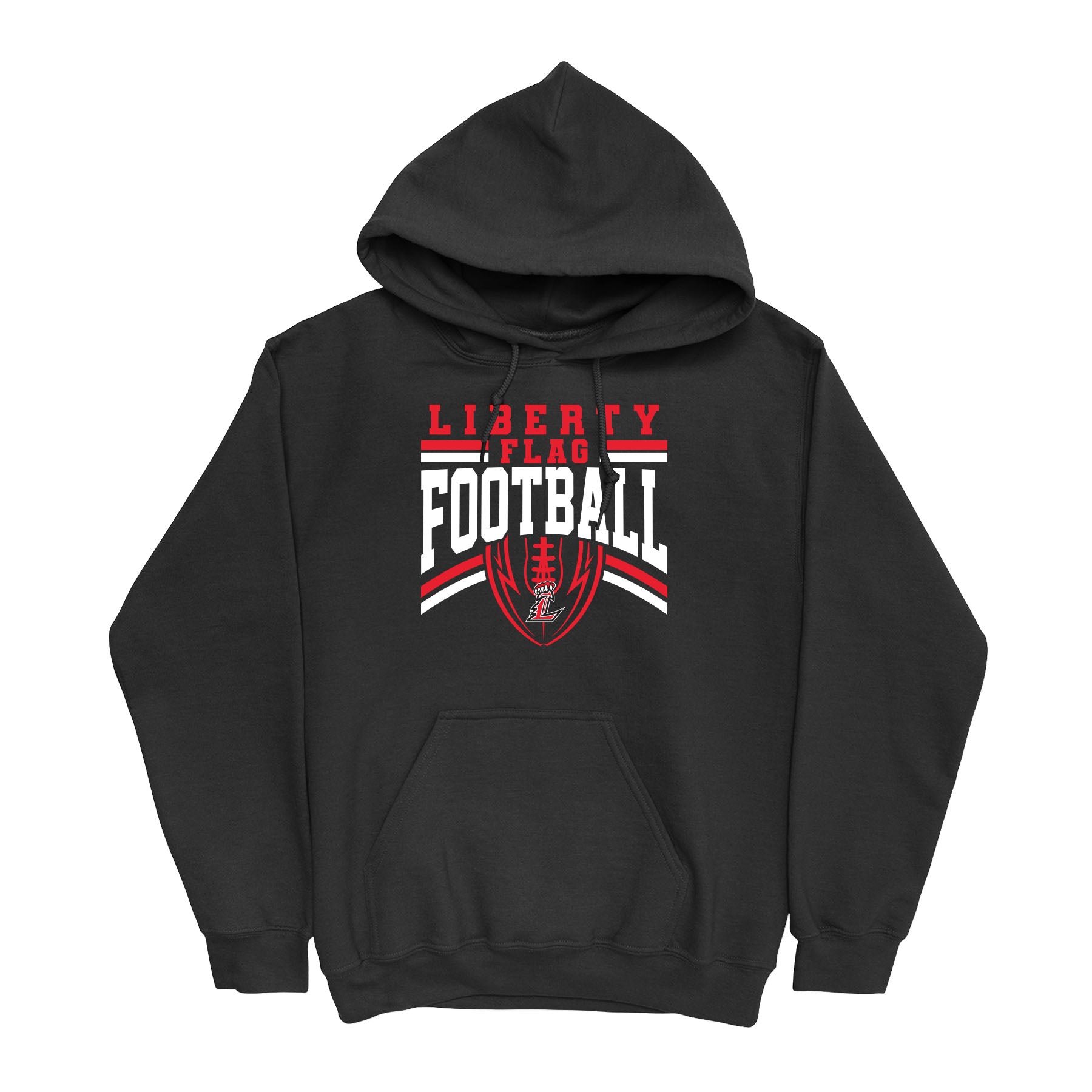 Liberty Flag Football Ball Hoodie