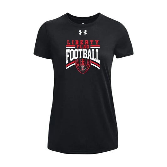 Liberty Flag Football Ball Womens Under Armour Tee