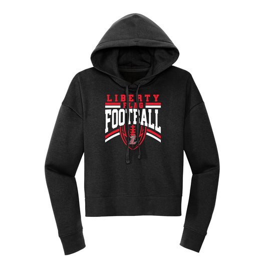 Liberty Flag Football Ball Cropped Hoodie