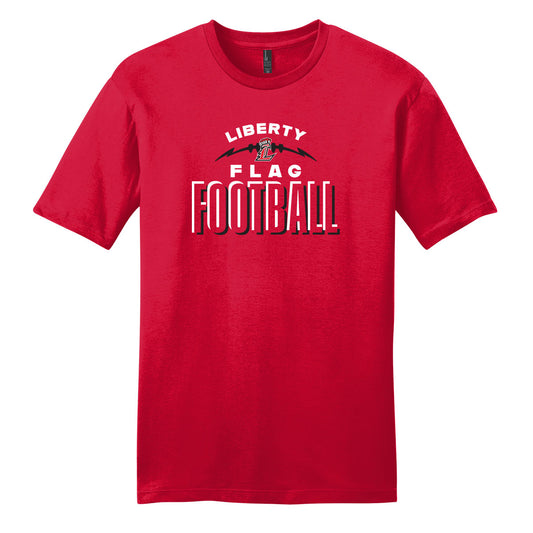 Liberty Flag Football Outline Unisex Tee