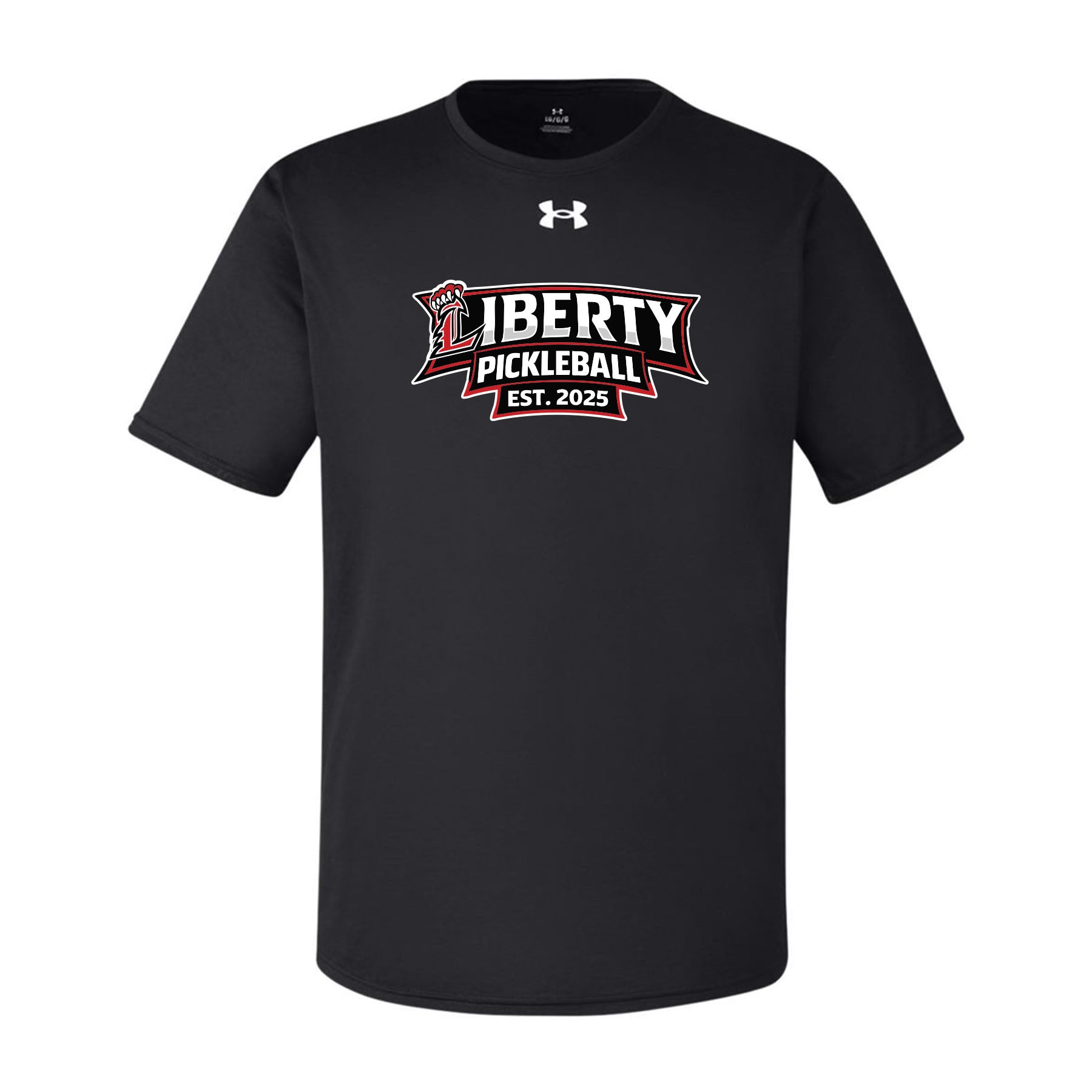 Liberty Pickleball Stacked Under Armour Tee