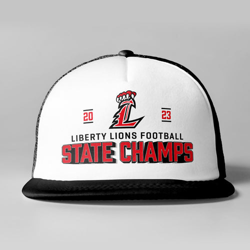 Liberty Lions Football State Champs Trucker Hat