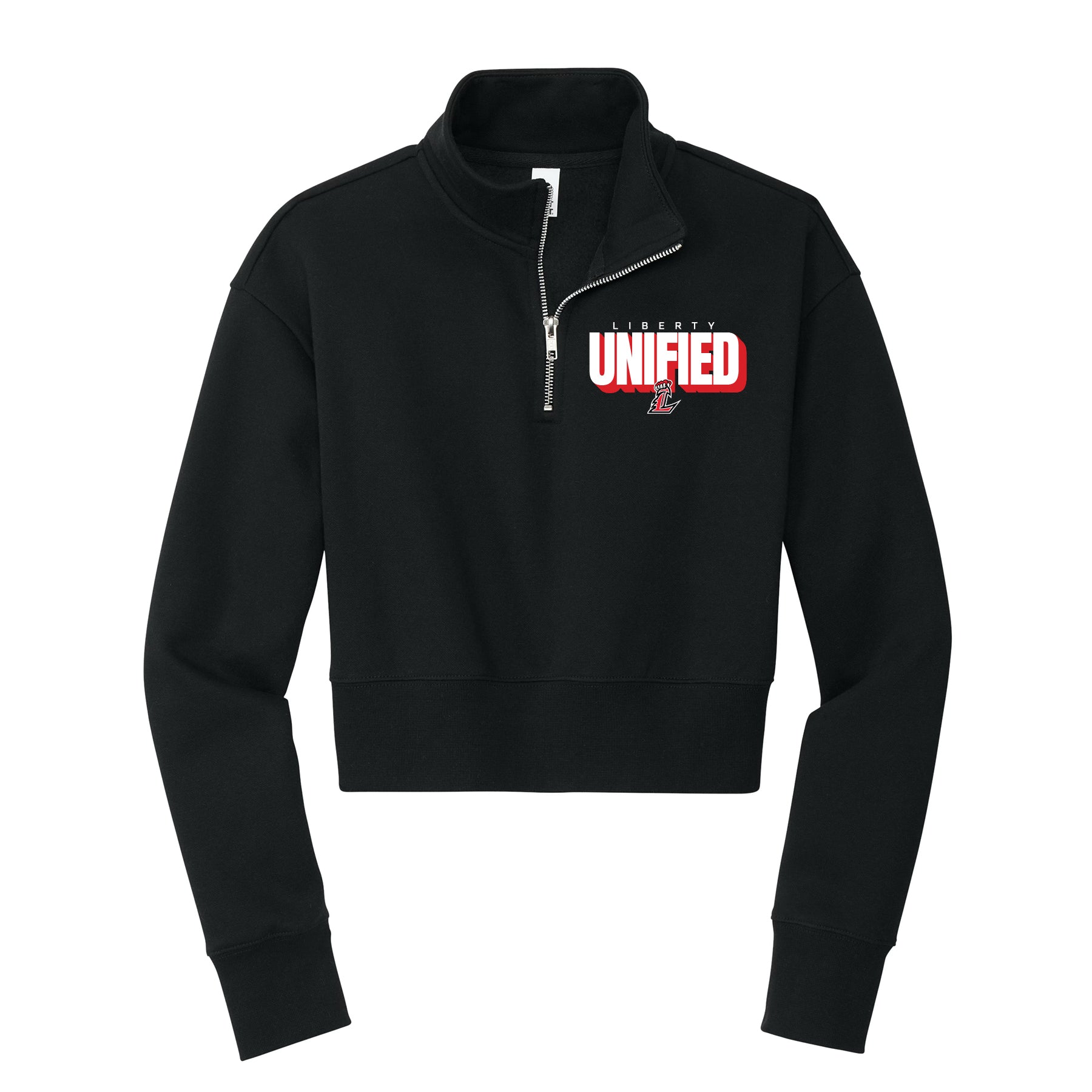 Liberty Unified Block Cropped 1/4 Zip Fleece