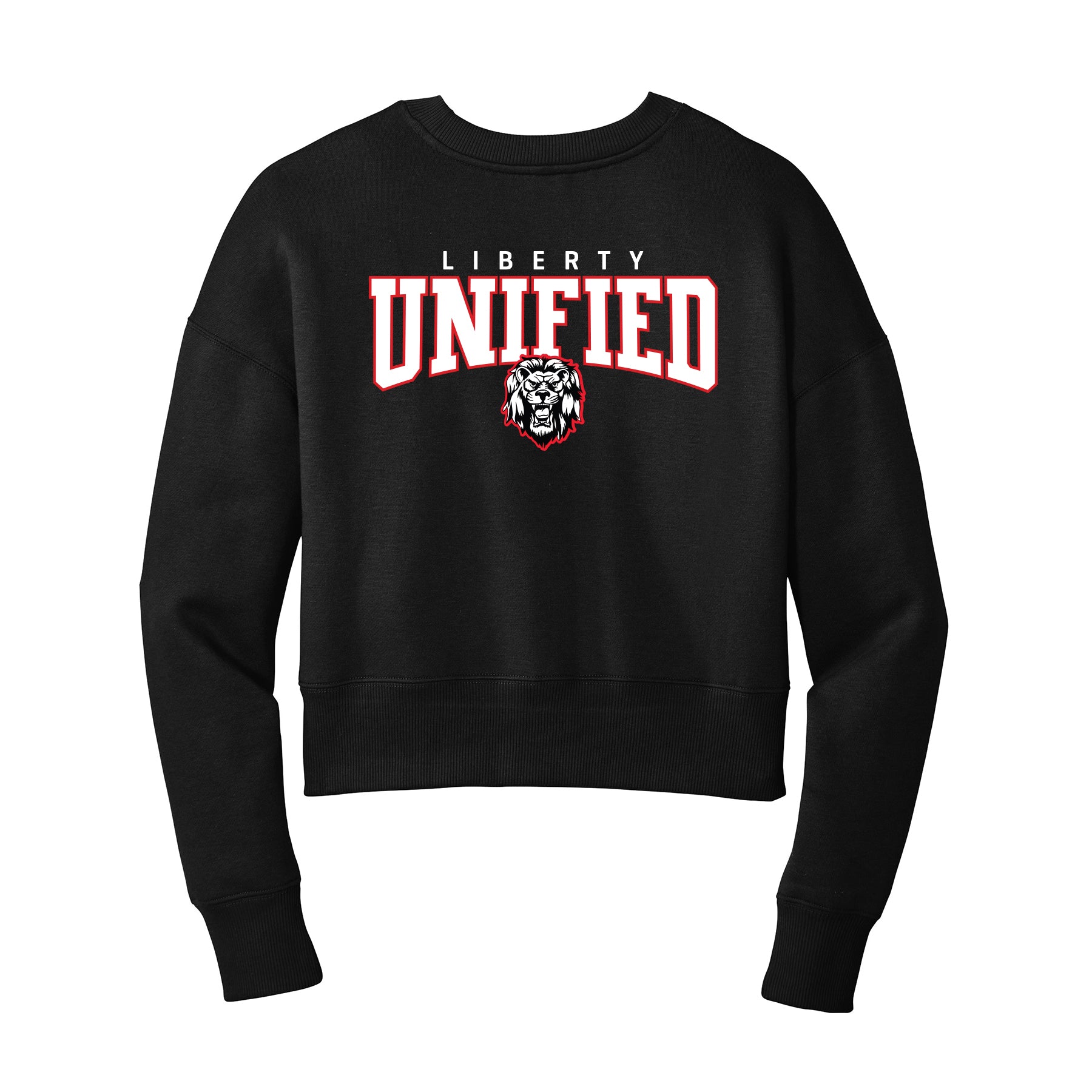Liberty Unified Lion Cropped Crewneck Sweatshirt