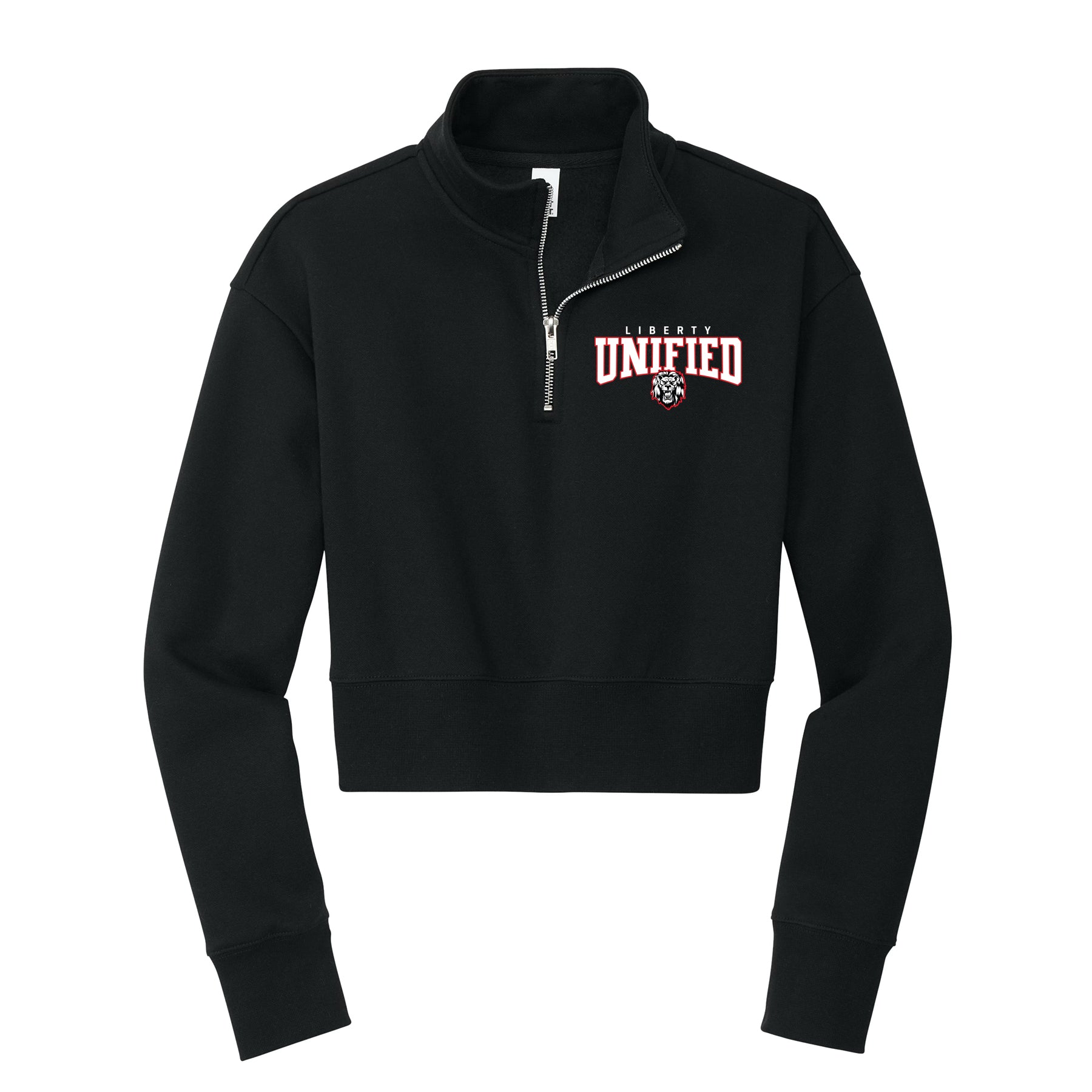 Liberty Unified Lion Cropped 1/4 Zip Fleece