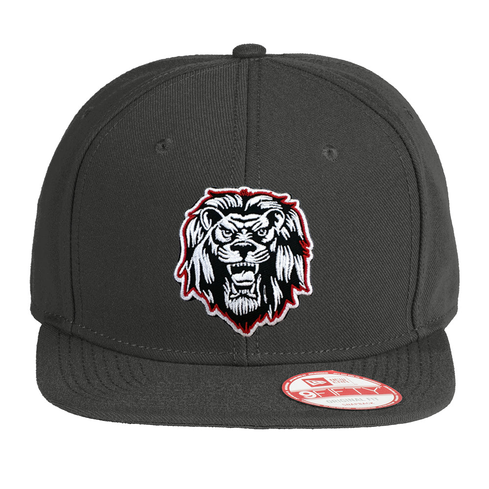 Liberty Lion New Era Black Flat Bill Snapback