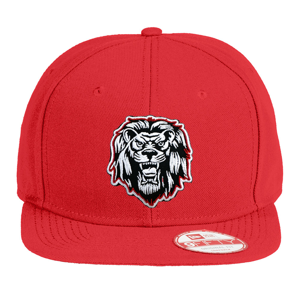 Liberty Lion New Era Red Flat Bill Snapback