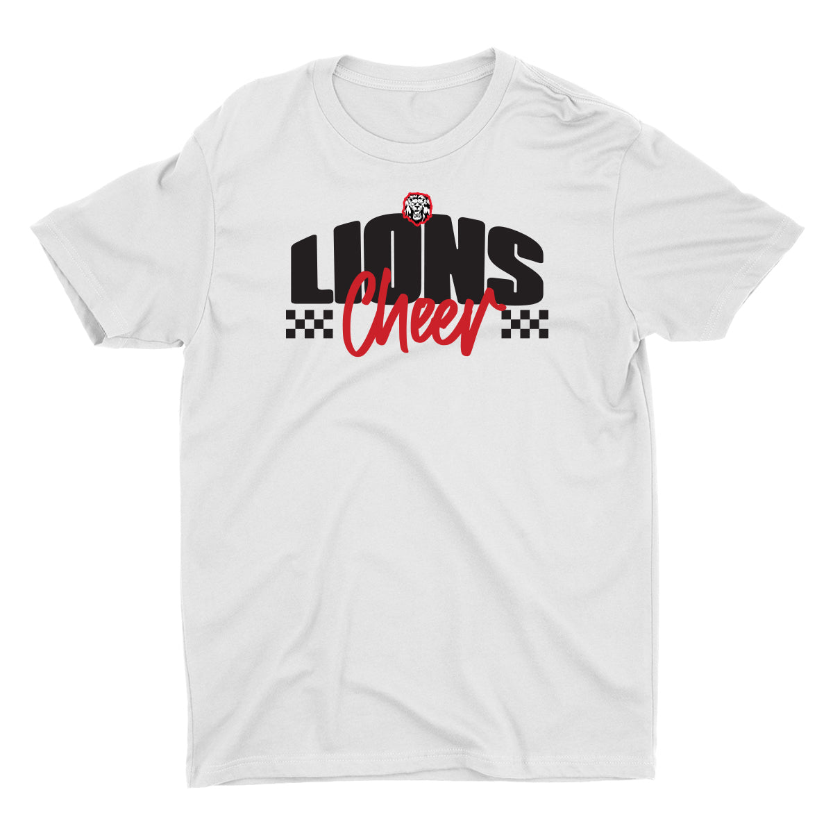 Lions Cheer Checkered Unisex Tee