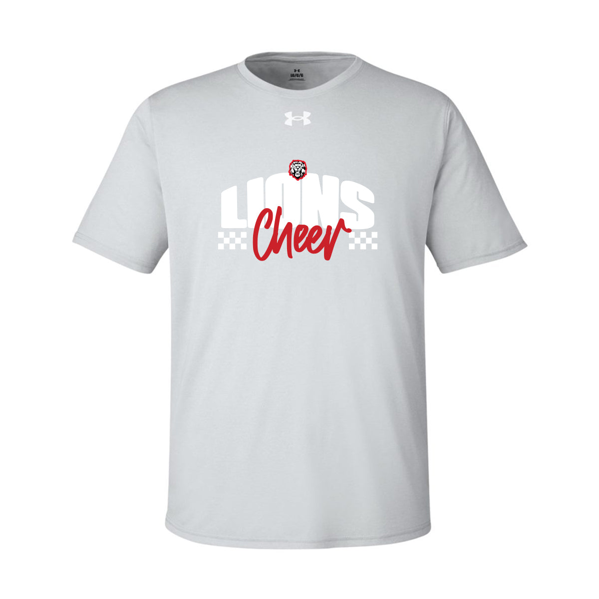 Lions Cheer Checkered  Under Armour Tee