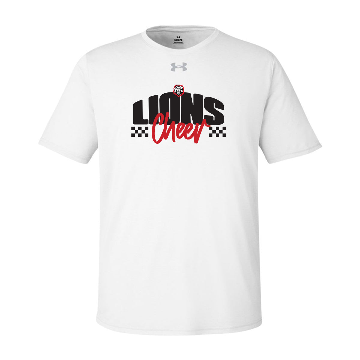 Lions Cheer Checkered  Under Armour Tee