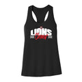 Lions Cheer Checkered Racerback Tank
