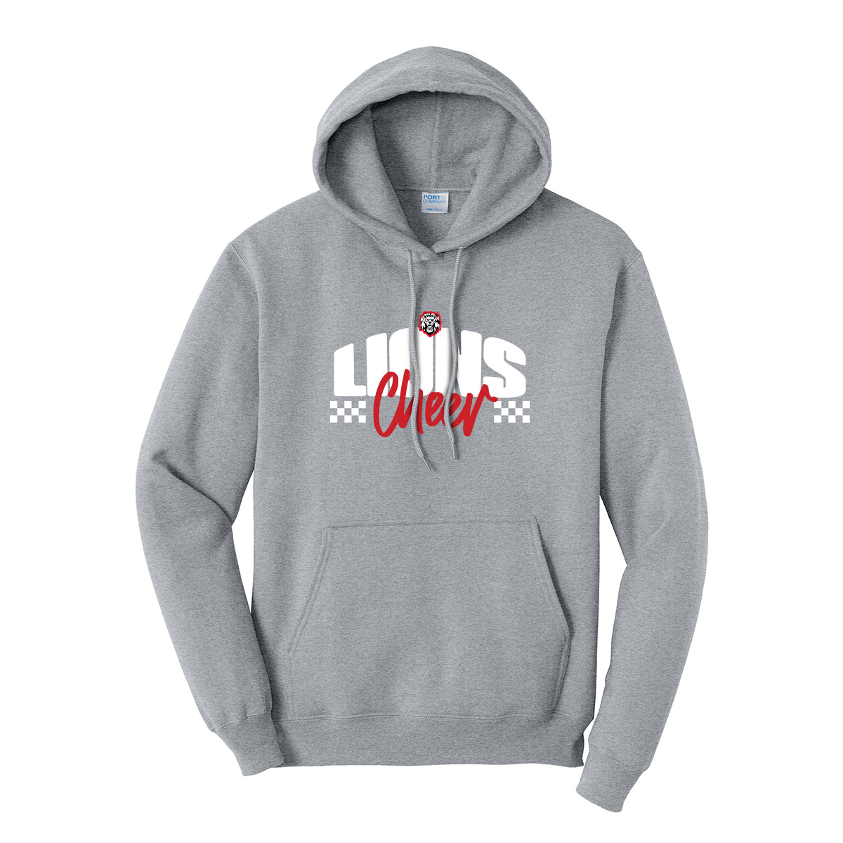 Lions Cheer Checkered Hoodie