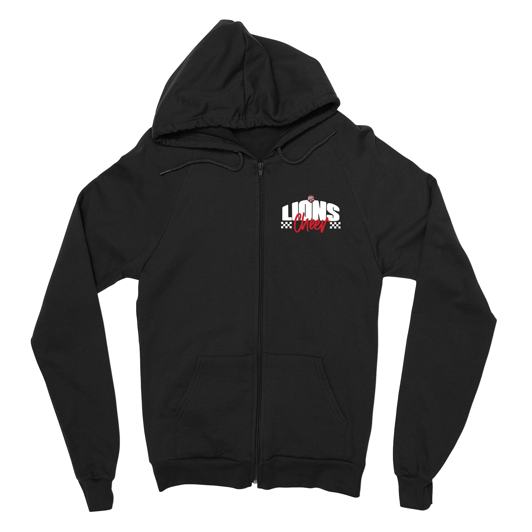 Lions Cheer Checkered Full Zip Sweatshirt