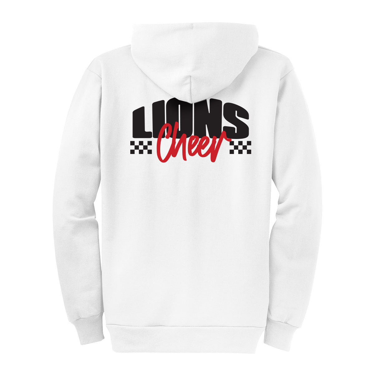 Lions Cheer Checkered Full Zip Sweatshirt