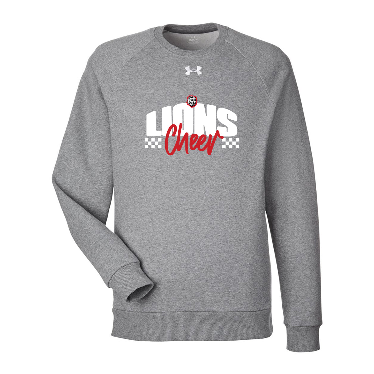 Lions Cheer Checkered Under Armour Crewneck Sweatshirt