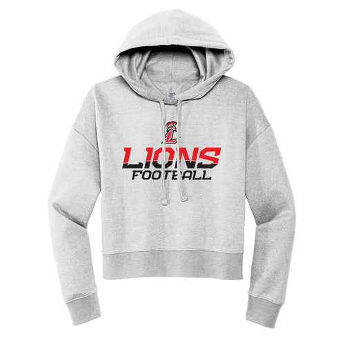 Lions Football (two color) Cropped Hoodie