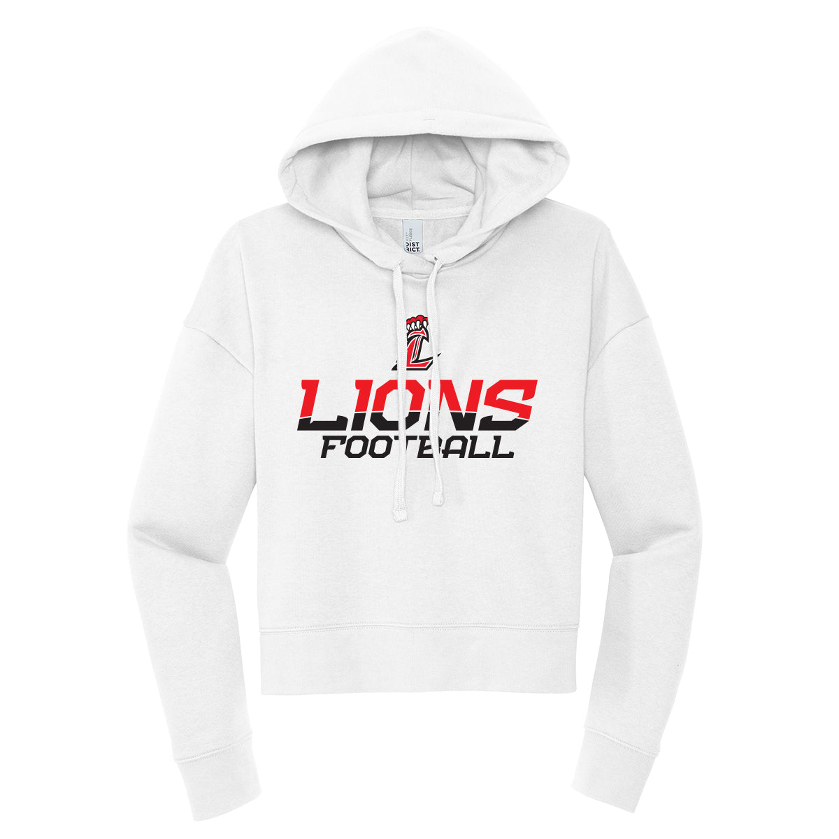 Lions Football (two color) Cropped Hoodie