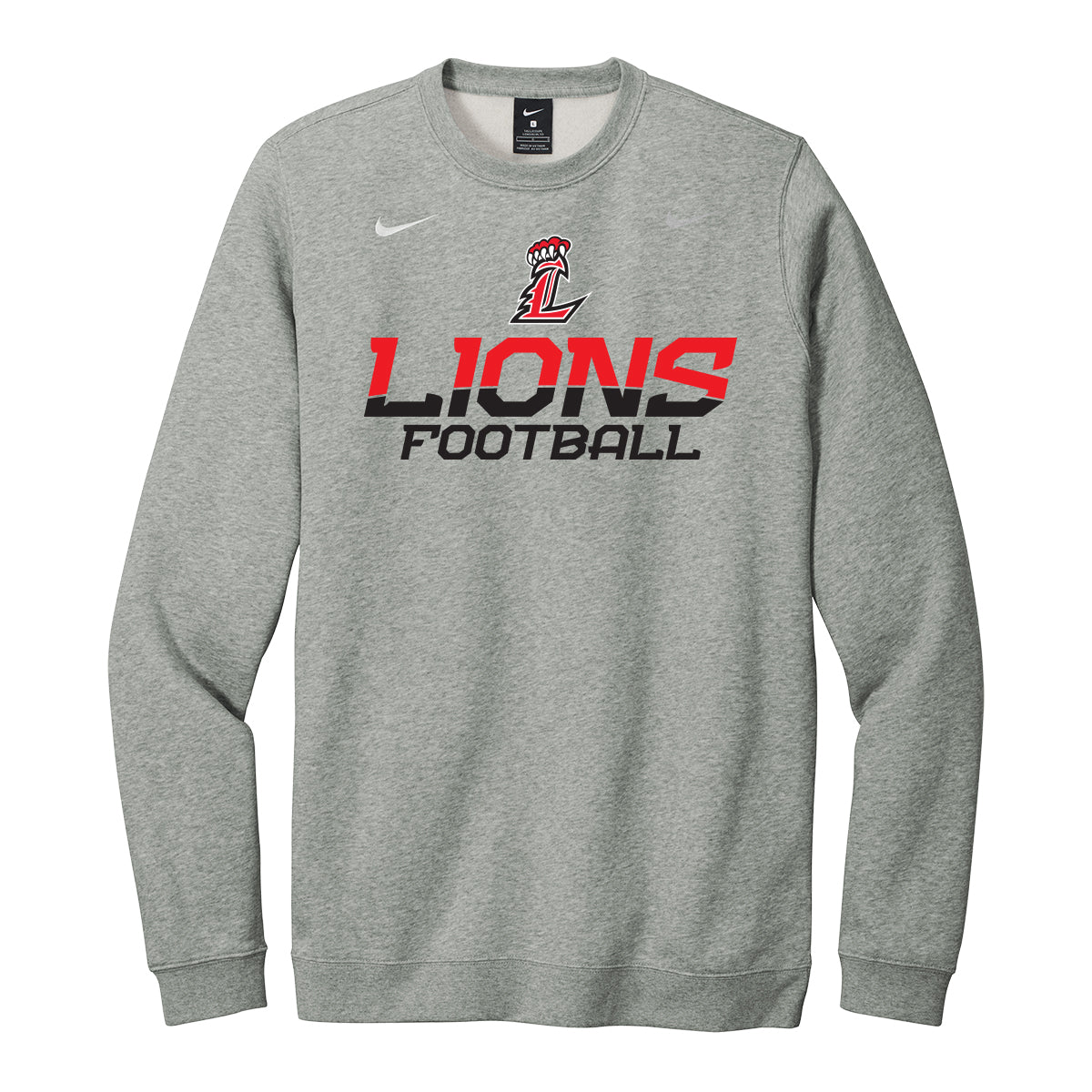 Lions Football (two color) Nike Crewneck Sweatshirt