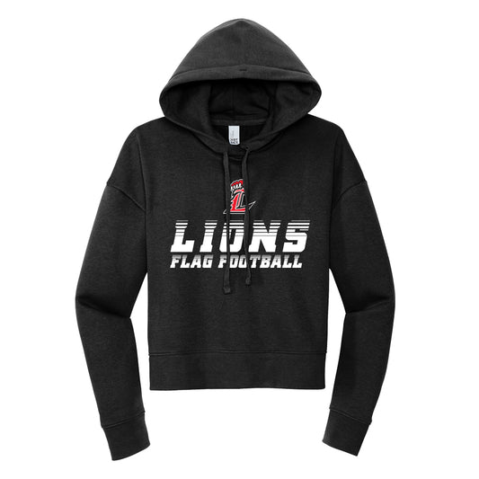 Lions Speed Flag Football Cropped Hoodie