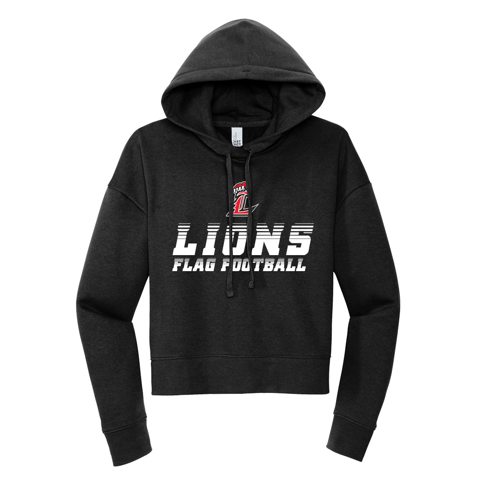 Lions Speed Flag Football Cropped Hoodie