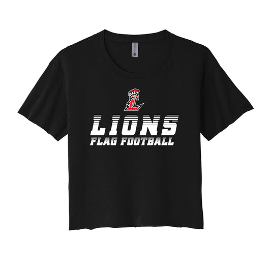 Lions Speed Flag Football Cropped Tee