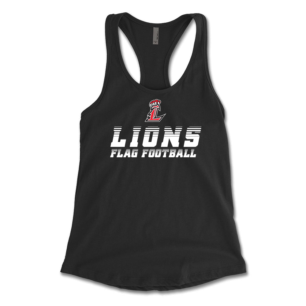 Lions Speed Flag Football Women's Racerback Tank