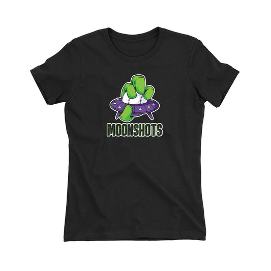 Moonshot Spaceship Women's Fitted Tee