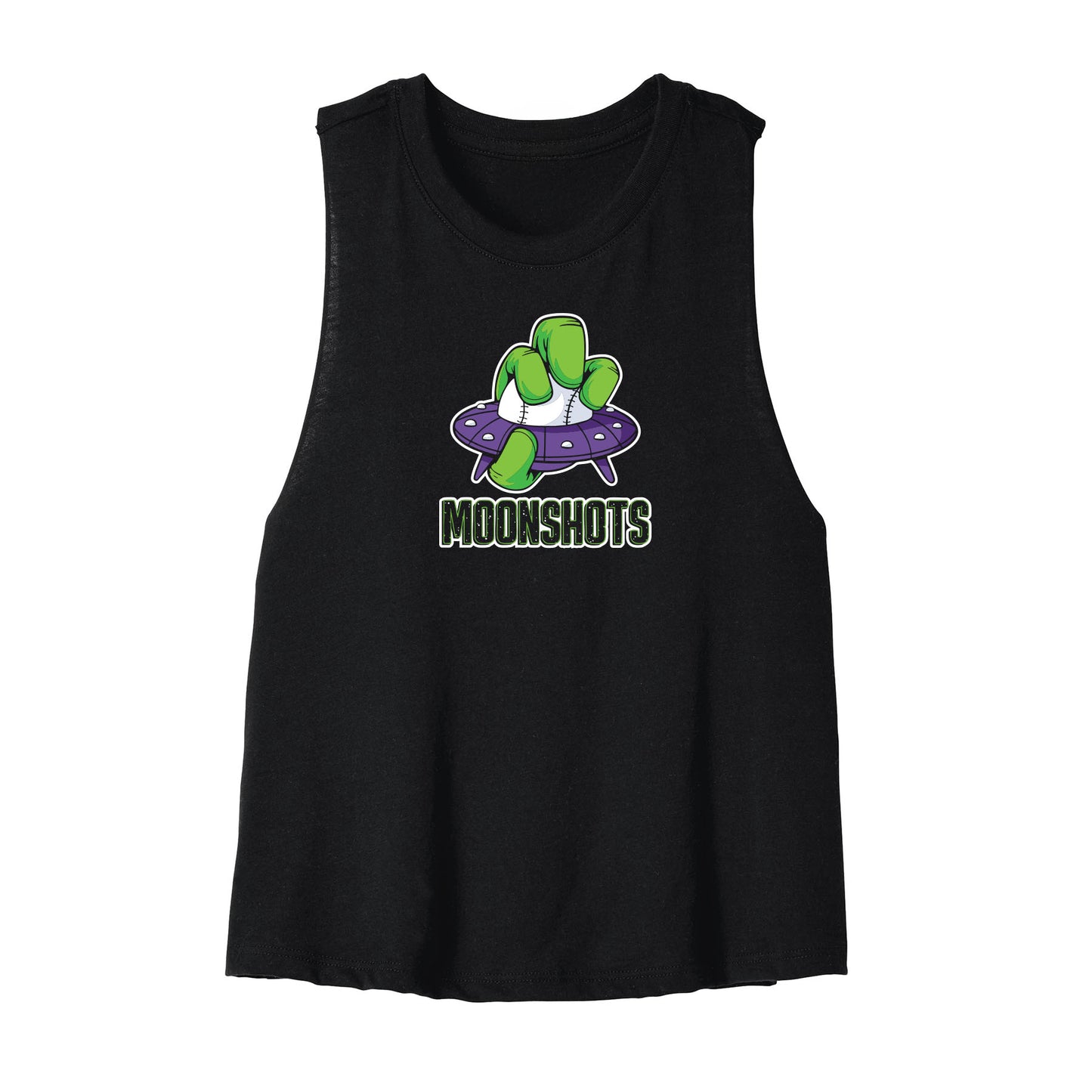 Moonshot Spaceship Women's Cropped Tank