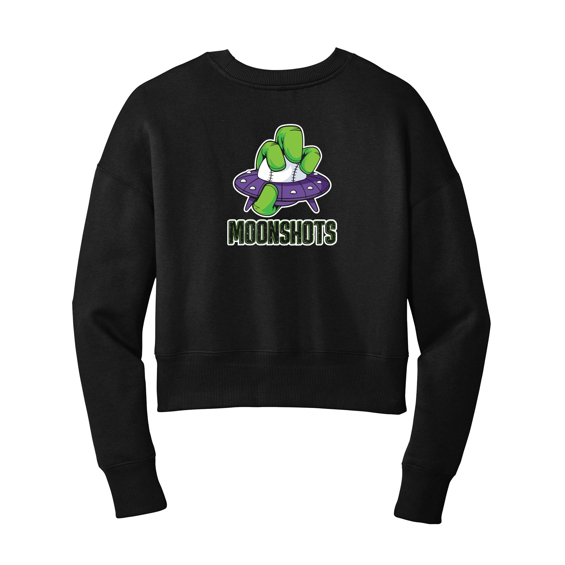 Moonshot Spaceship Cropped Crewneck Sweatshirt