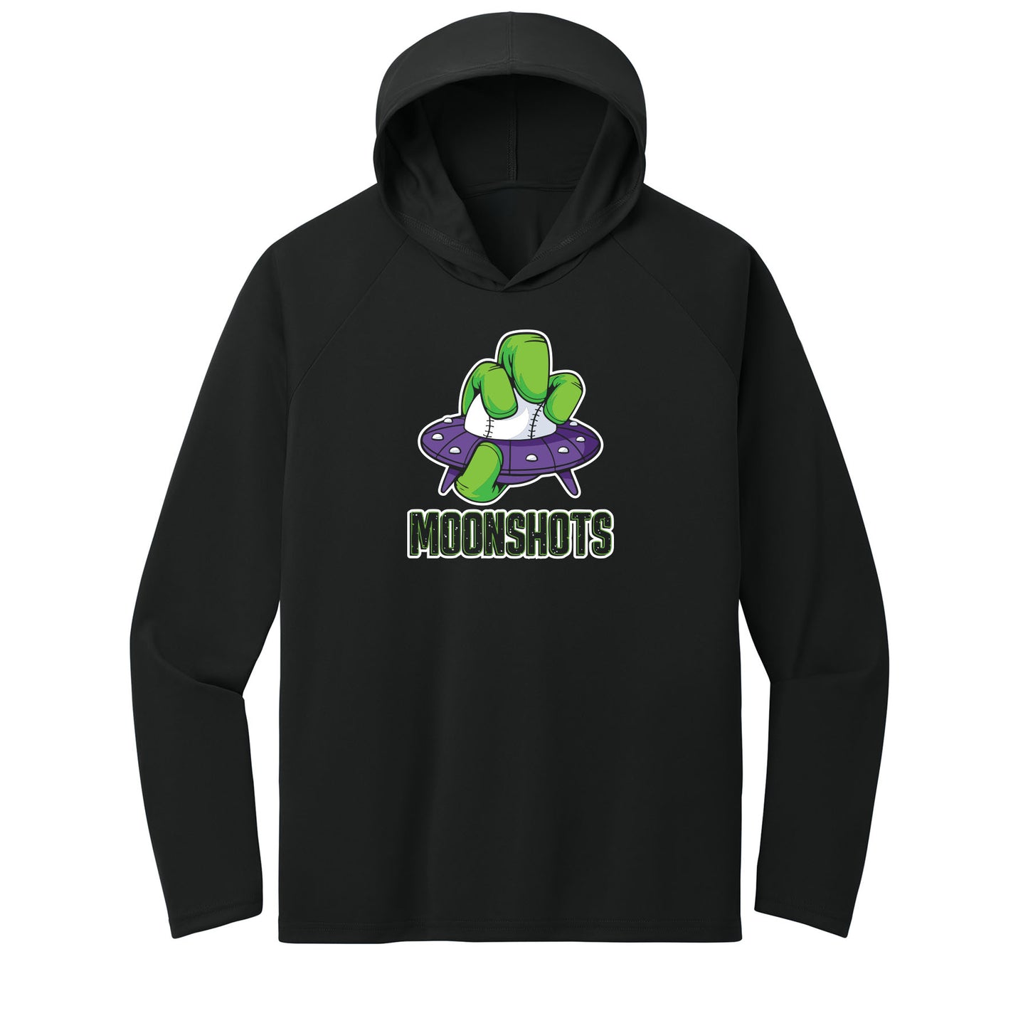 Moonshot Spaceship Performance Hooded Long Sleeve Tee