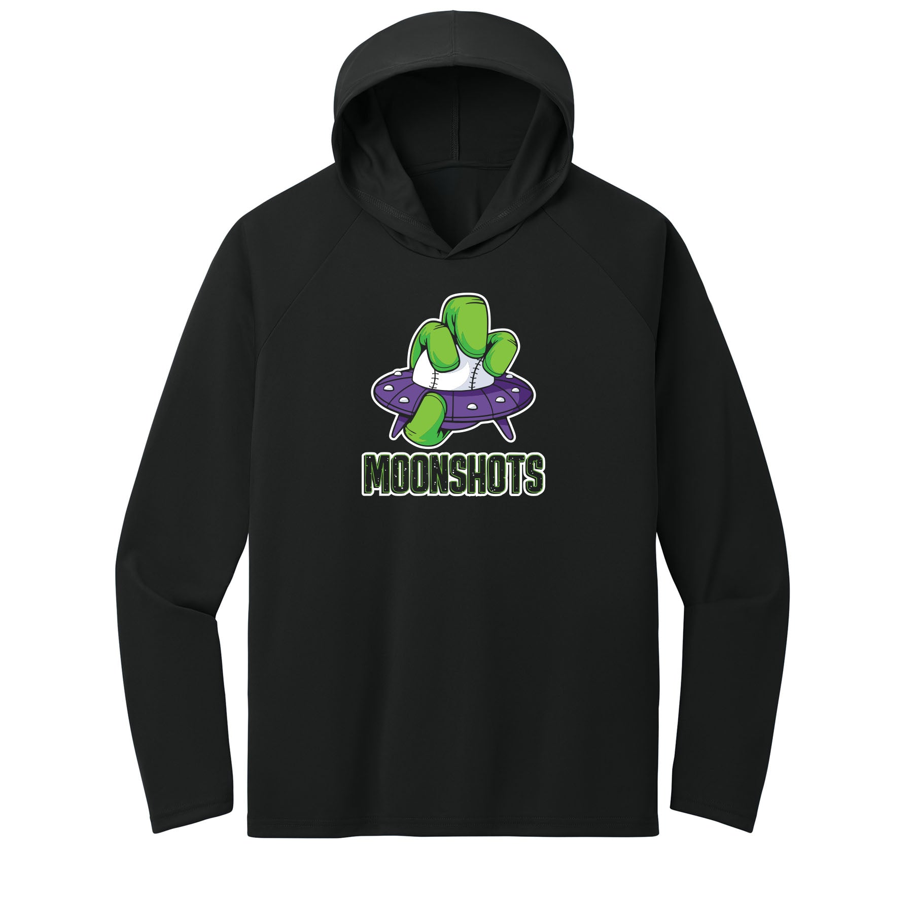 Moonshot Spaceship Performance Hooded Long Sleeve Tee